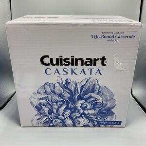 Cuisinart Caskata™ 5 Qt. Enameled Cast Iron Casserole Pot with Cover Brand New